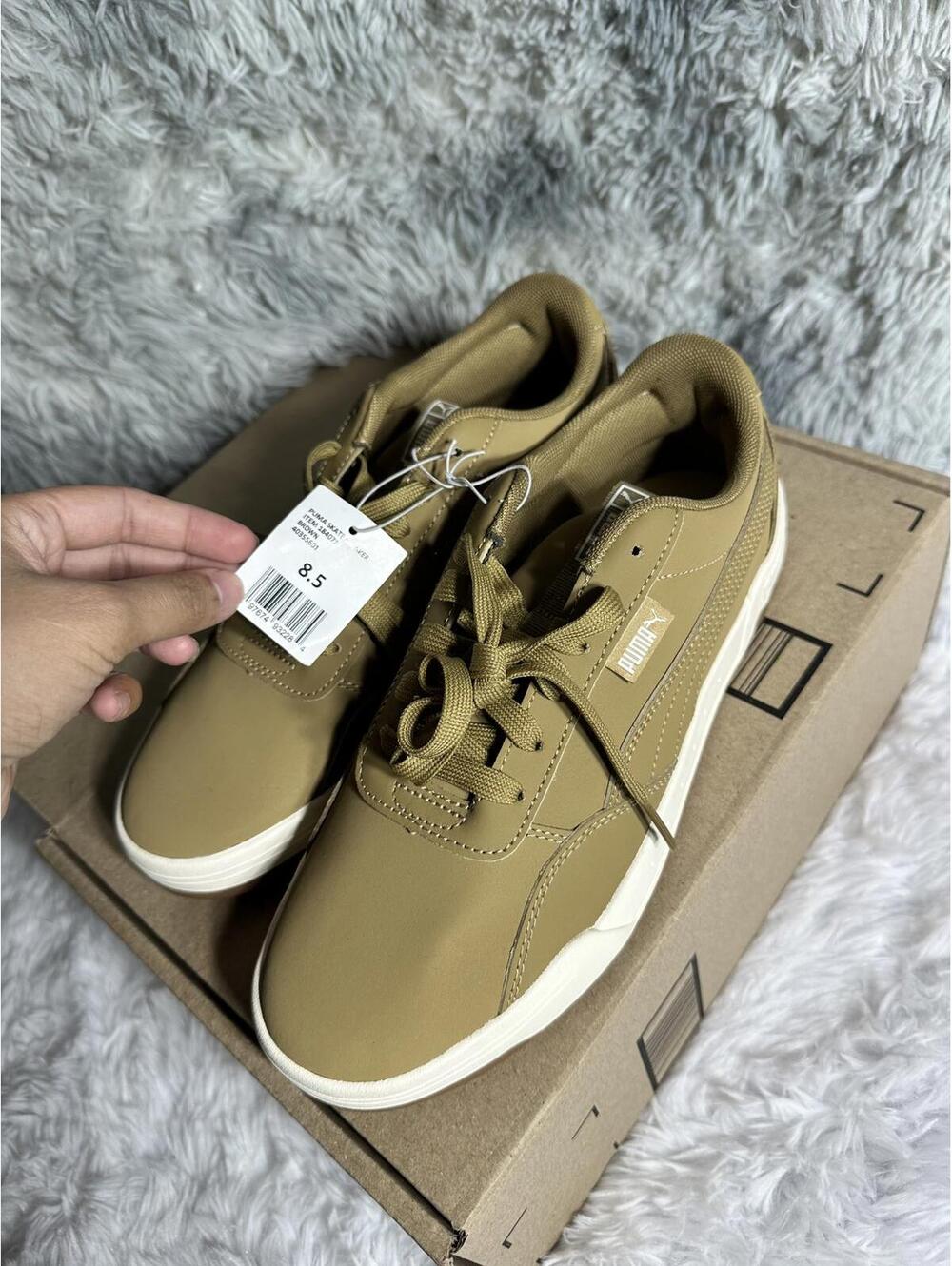 Puma Men's Sneakers Size 8.5 Tan with White Sole